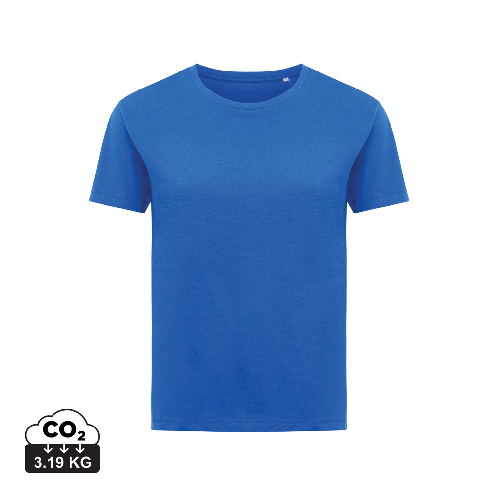 T-shirt Femme personnalisable coton bio 160g Yala Iqoniq Bleu royal